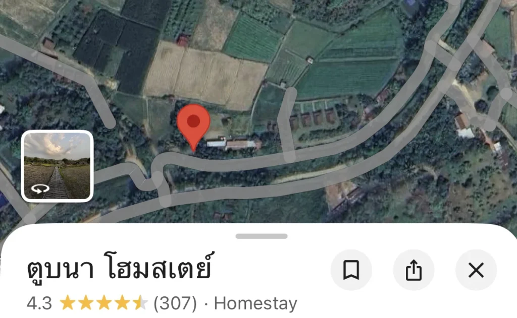 แผนที่ตูบนา โฮมสเตย์